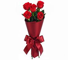 Букет 5 Красных роз Эдлесс Лав в Старощербиновской