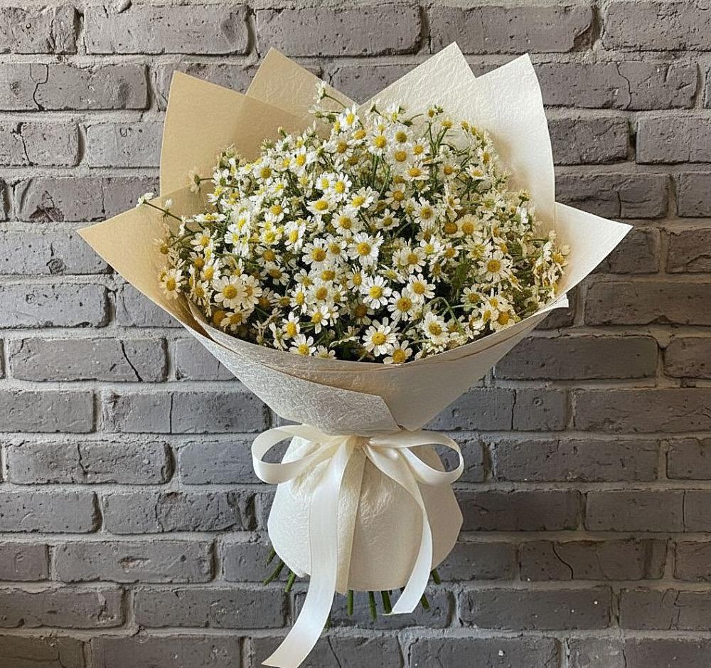 Букет цветов из: Ромашки в Старощербиновской