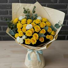 Букет цветов из:  Розы в Старощербиновской