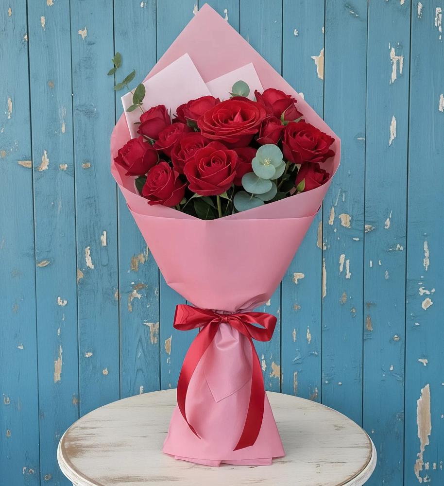 Букет цветов из: Розы в Старощербиновской