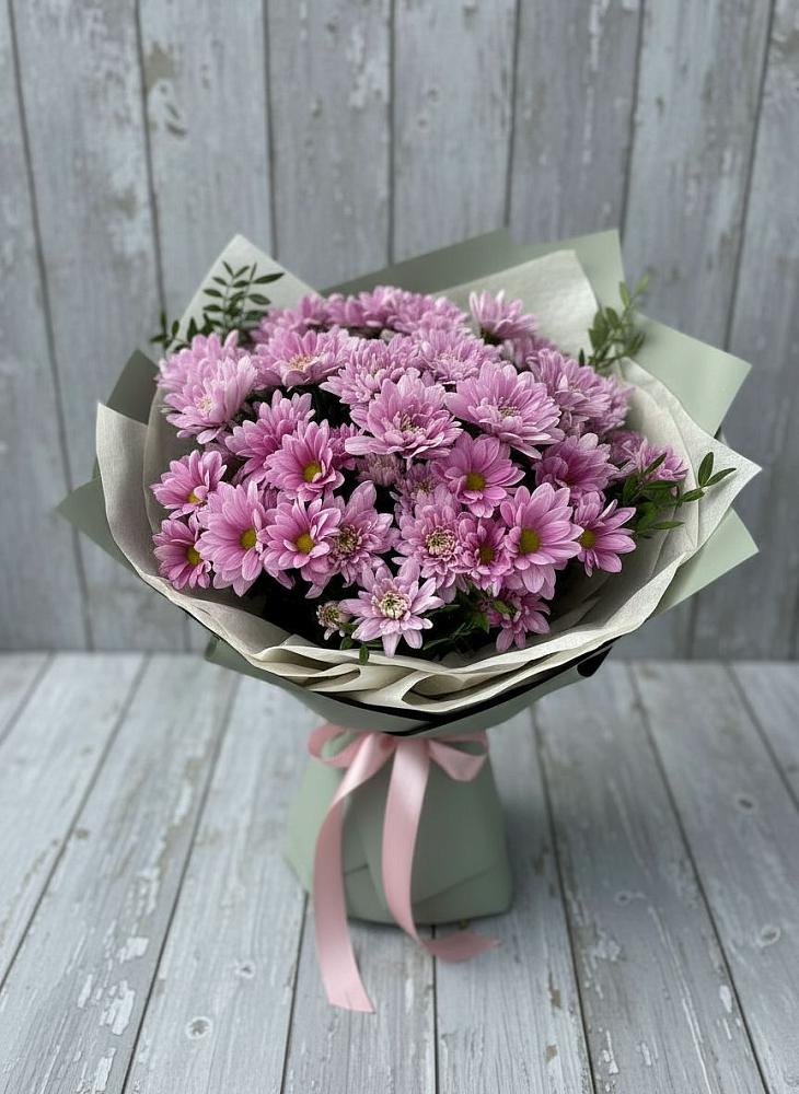 Букет цветов из: Хризантемы в Старощербиновской