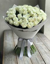 Букет 35 Белых роз #REPLACE_PRED# Старощербиновской