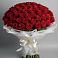 Букет 101 Красная роза Блэк Мэджик в Старощербиновской