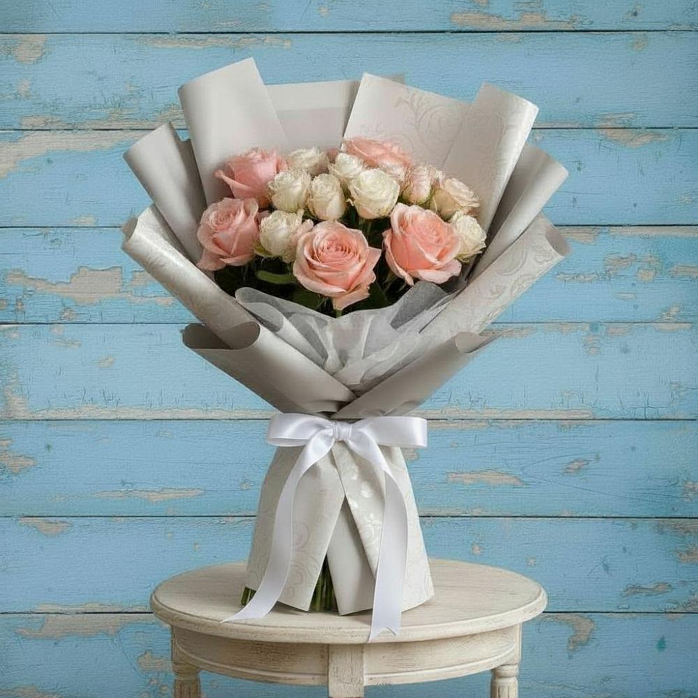 Букет цветов из: Розы в Старощербиновской