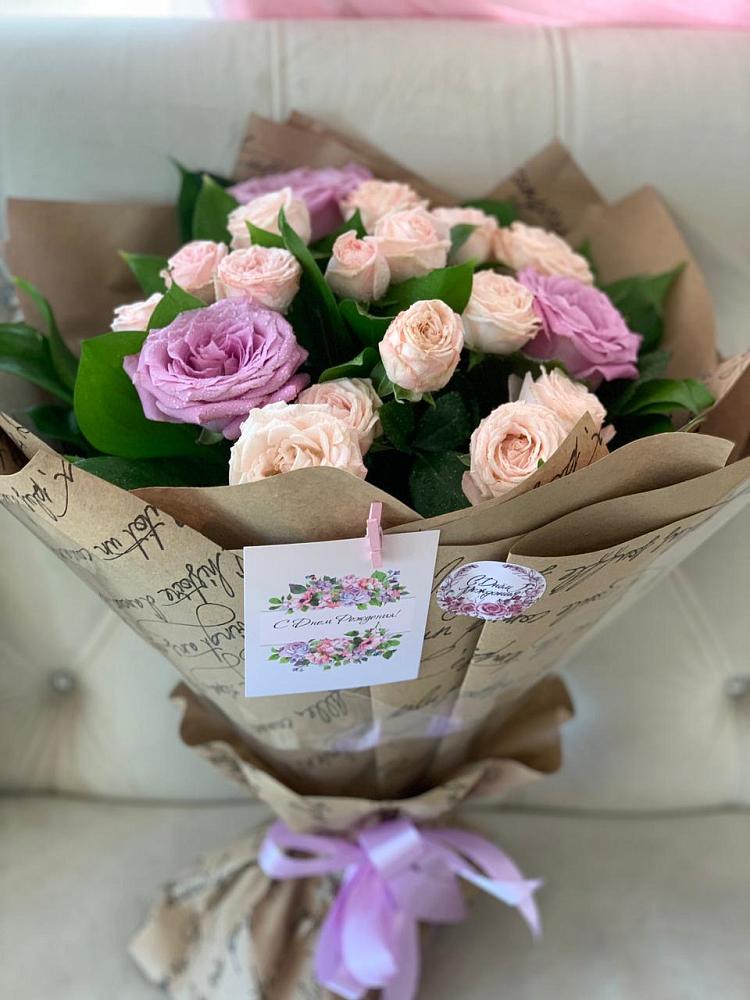 Букет цветов из: Розы в Старощербиновской