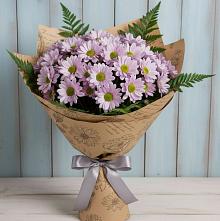 Букет цветов из:  Хризантемы в Старощербиновской