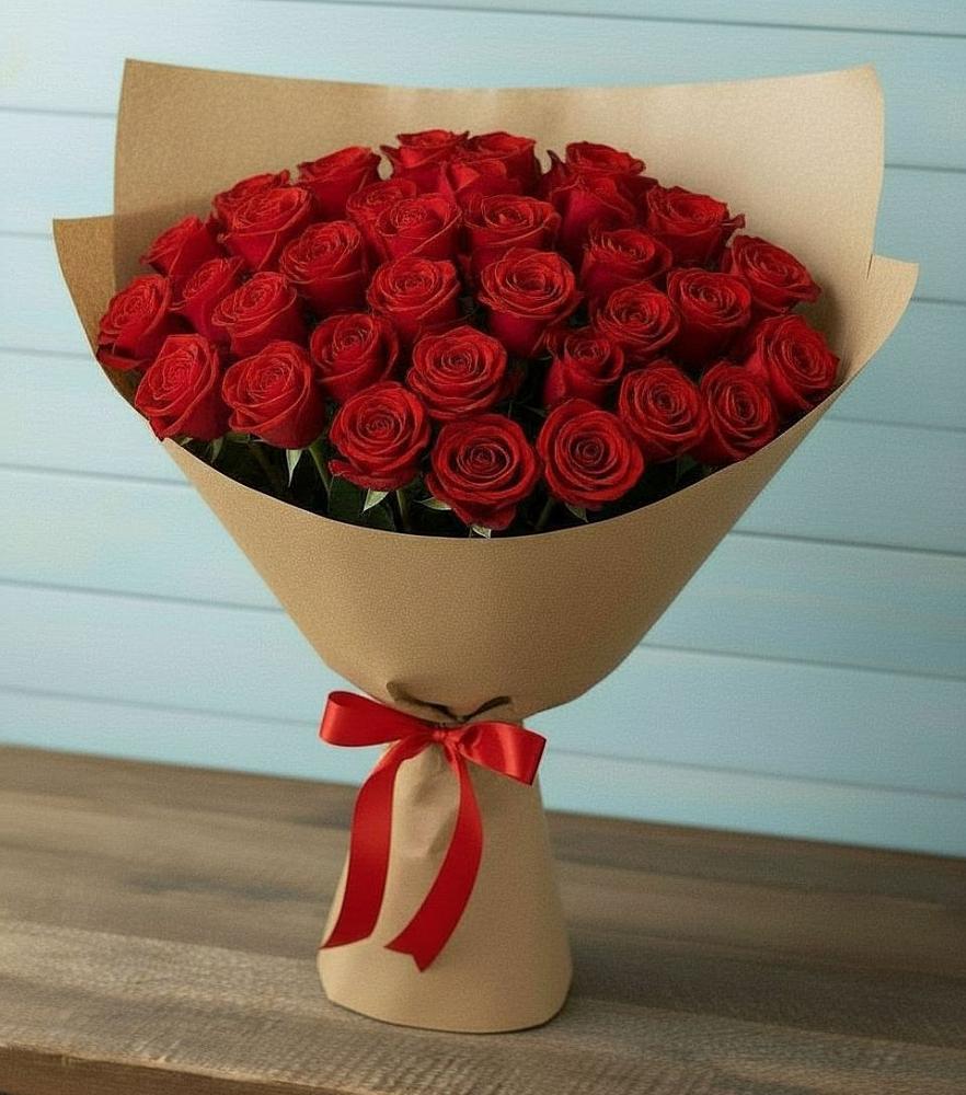 Букет Красные розы Милано в Старощербиновской