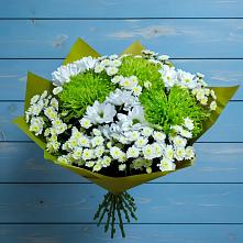 Букет цветов из:  Хризантемы #REPLACE_PRED# Старощербиновской