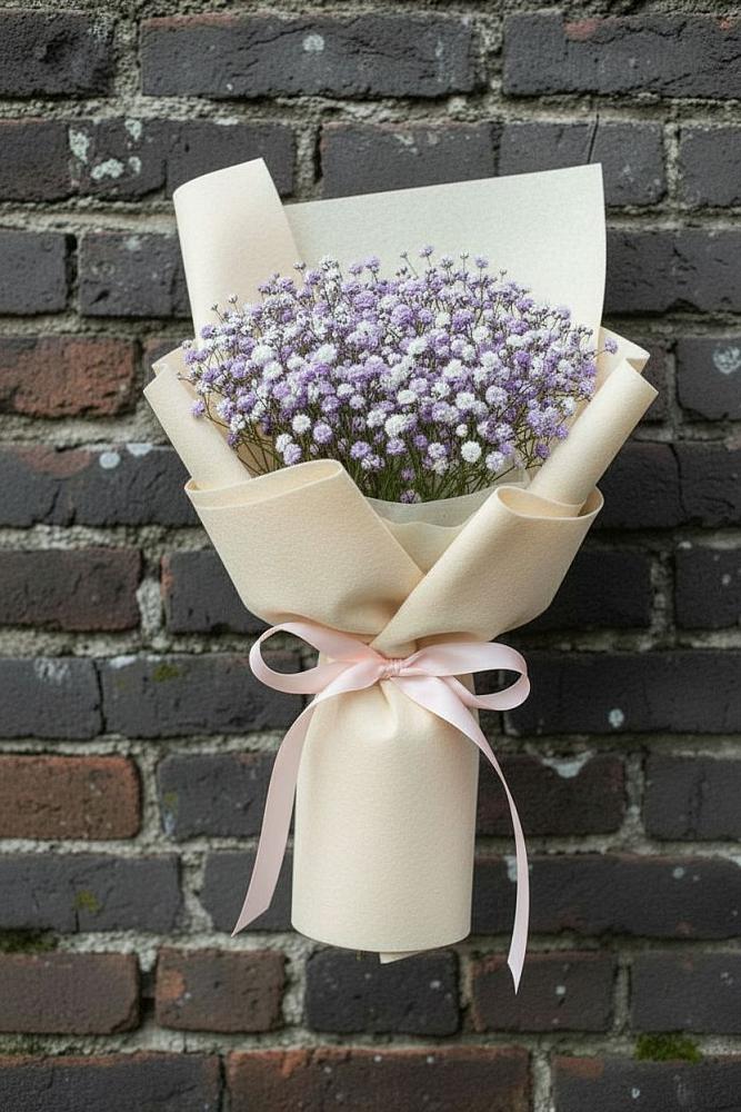 Букет цветов из: Гипсофила в Старощербиновской