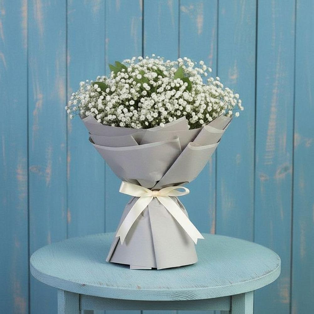 Букет цветов из: Гипсофила в Старощербиновской