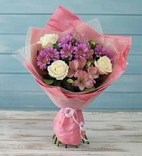 Букет цветов из:  Герберы в Старощербиновской