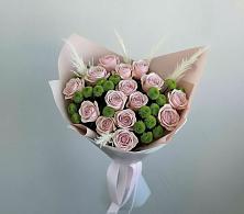 Букет цветов из:  Розы и Хризантемы в Старощербиновской