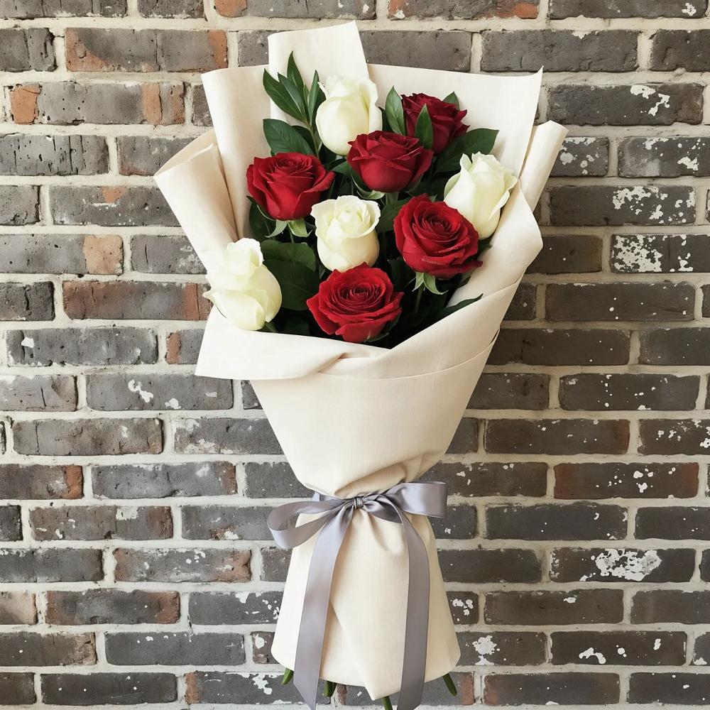 Букет цветов из: Розы в Старощербиновской