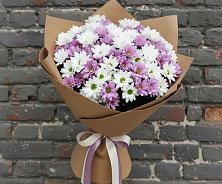 Букет цветов из:  Хризантемы в Старощербиновской