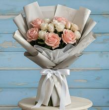 Букет цветов из:  Розы #REPLACE_PRED# Старощербиновской