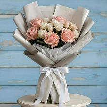 Букет цветов из:  Розы в Старощербиновской