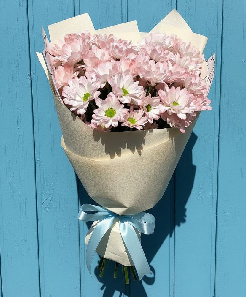 Букет цветов из: Хризантемы в Старощербиновской