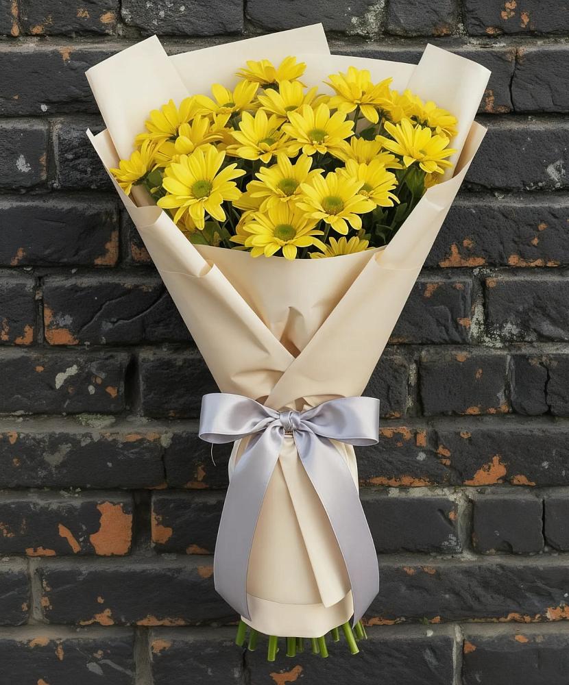 Букет цветов из: Хризантемы в Старощербиновской
