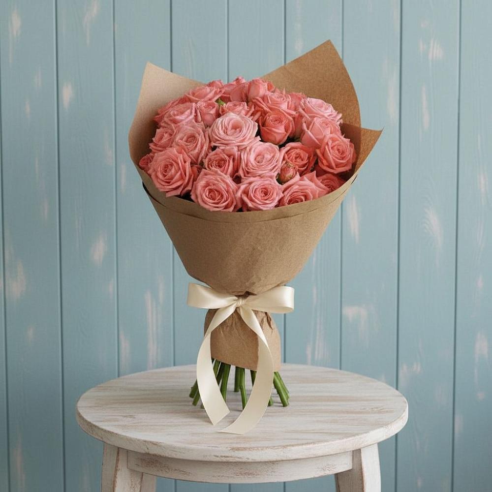 Букет цветов из: Розы в Старощербиновской