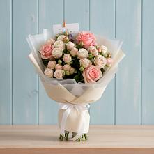 Букет цветов из:  Розы #REPLACE_PRED# Старощербиновской