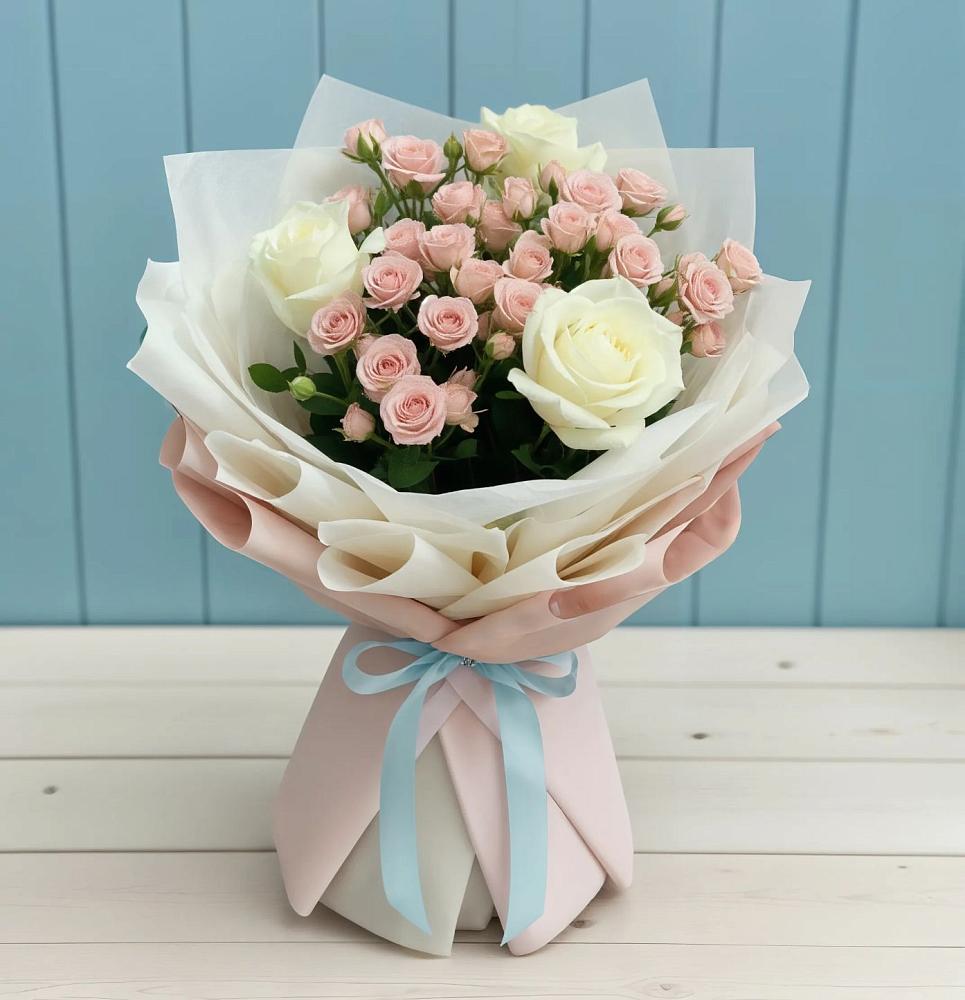 Букет цветов из: Розы в Старощербиновской