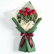 Букет цветов из:  Розы в Старощербиновской