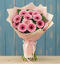 Букет цветов из:  Герберы в Старощербиновской